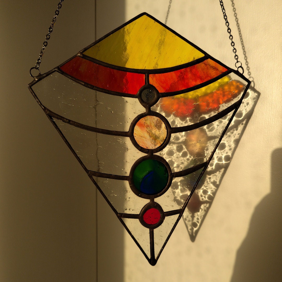 Solar System Stained Glass Window Hanger Etsy