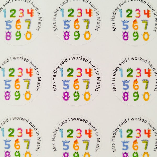 Math Reward Stickers - Etsy