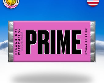 Prime Strawberry & Watermelon - Novelty wrapper Chocolate Bar