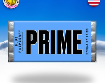 Prime Blue Raspberry - Novelty wrapper Chocolate Bar