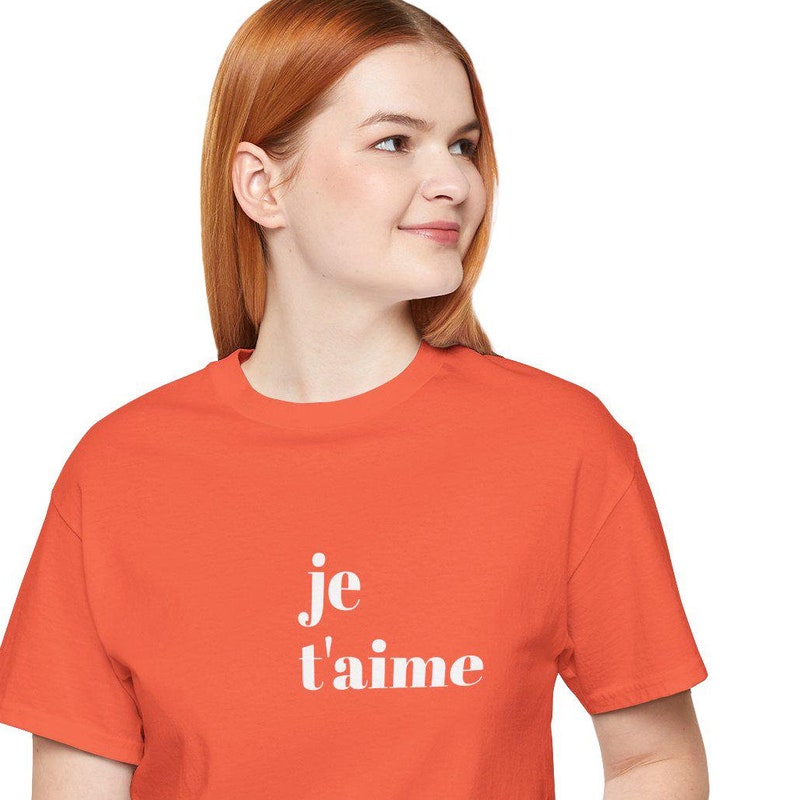 ‘Je t’Aime’ Crop Tee (AOP)