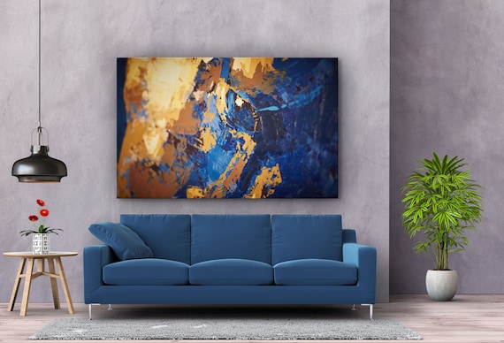 Christmas Gift Room Decor Art Abstract Canvas and Tempered Glass Decor