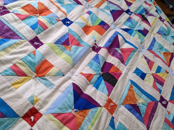 Deconstructed Flannel Couch Quilt 67x67 Etsy Canada