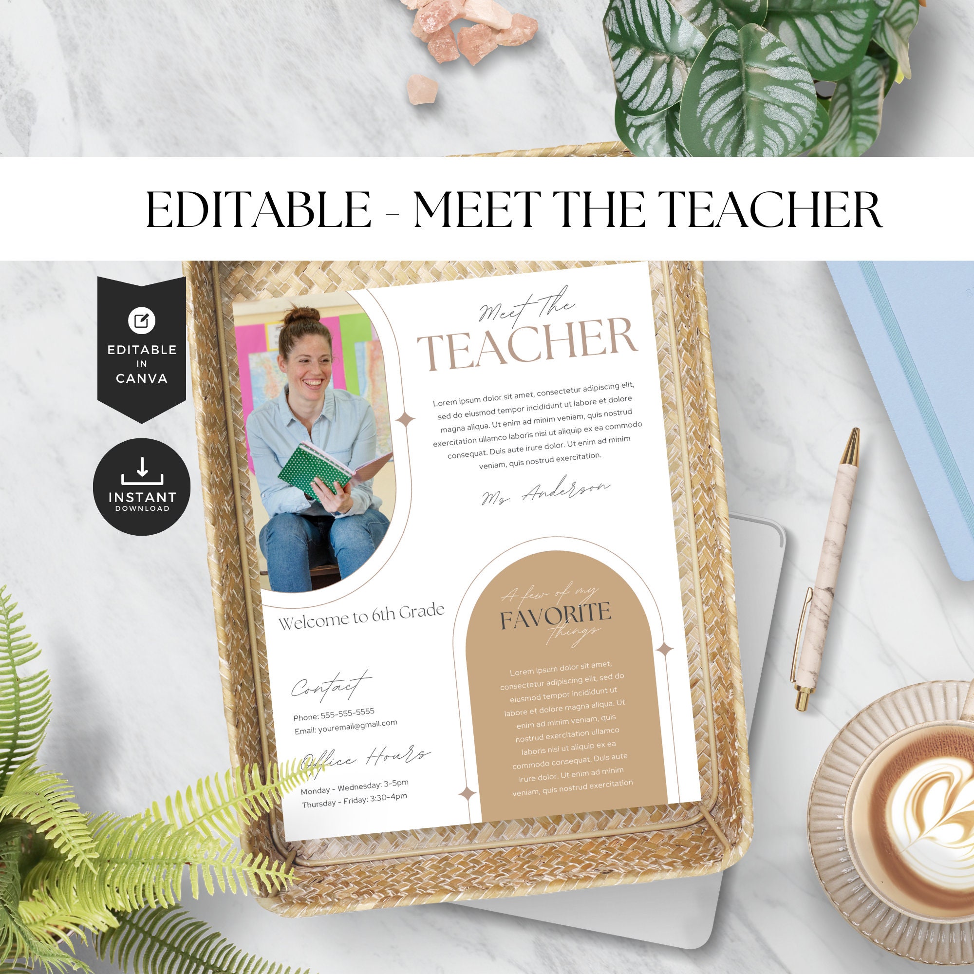 Editable Teacher Letter Template Back to School Etsy Editable Teacher Letter Template Back to School Etsy