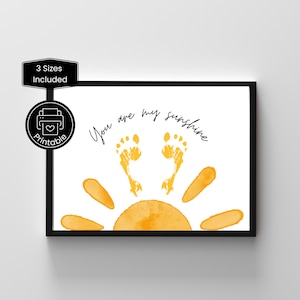 Día de las Madres Imprimible Eres mi sol / Decoración de la guardería Nueva mamá / Recursos para maestros y padres / Manualidades para niños de preescolar y jardín de infantes AJ11