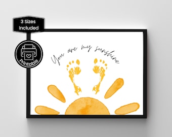 Mothers Day Printable You Are My Sunshine | Nursery Decor New Mom | Teacher & Parent Resources | Crafts for Pre-K and Kindergarten KIDS AJ11
