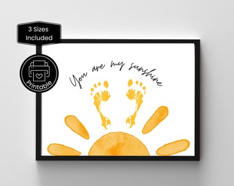 Día de las Madres Imprimible Eres mi sol / Decoración de la guardería Nueva mamá / Recursos para maestros y padres / Manualidades para niños de preescolar y jardín de infantes AJ11