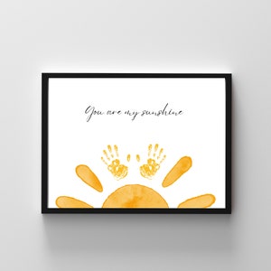 Muttertag Printable You Are My Sunshine | DIY Kunst für Nana Tante | Ressourcen für Lehrer und Eltern | Basteln für Pre-K und Kindergarten KIDS AJ11