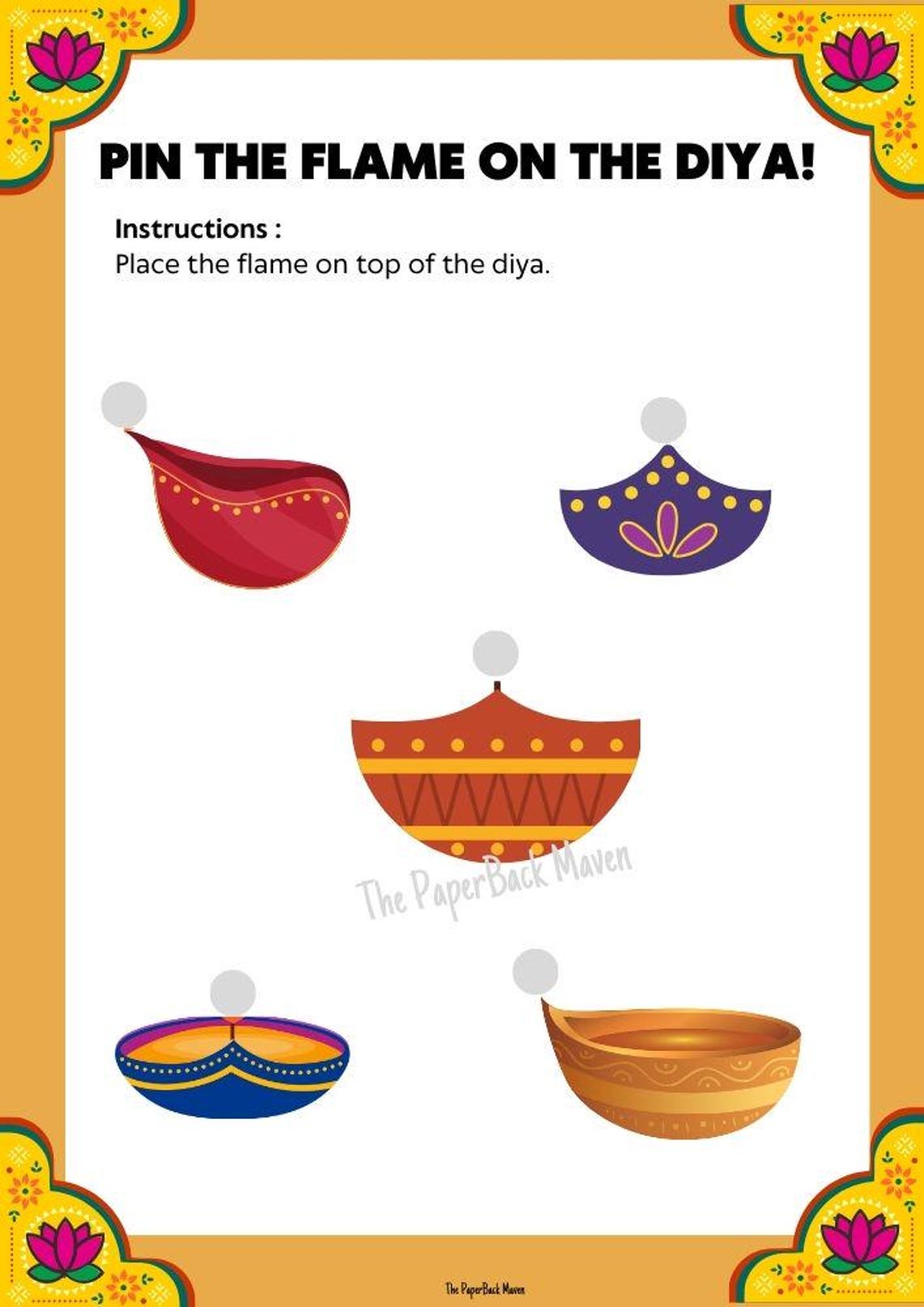 Diwali Activity Pack for Kids | Printable Worksheets, Games & Crafts ...