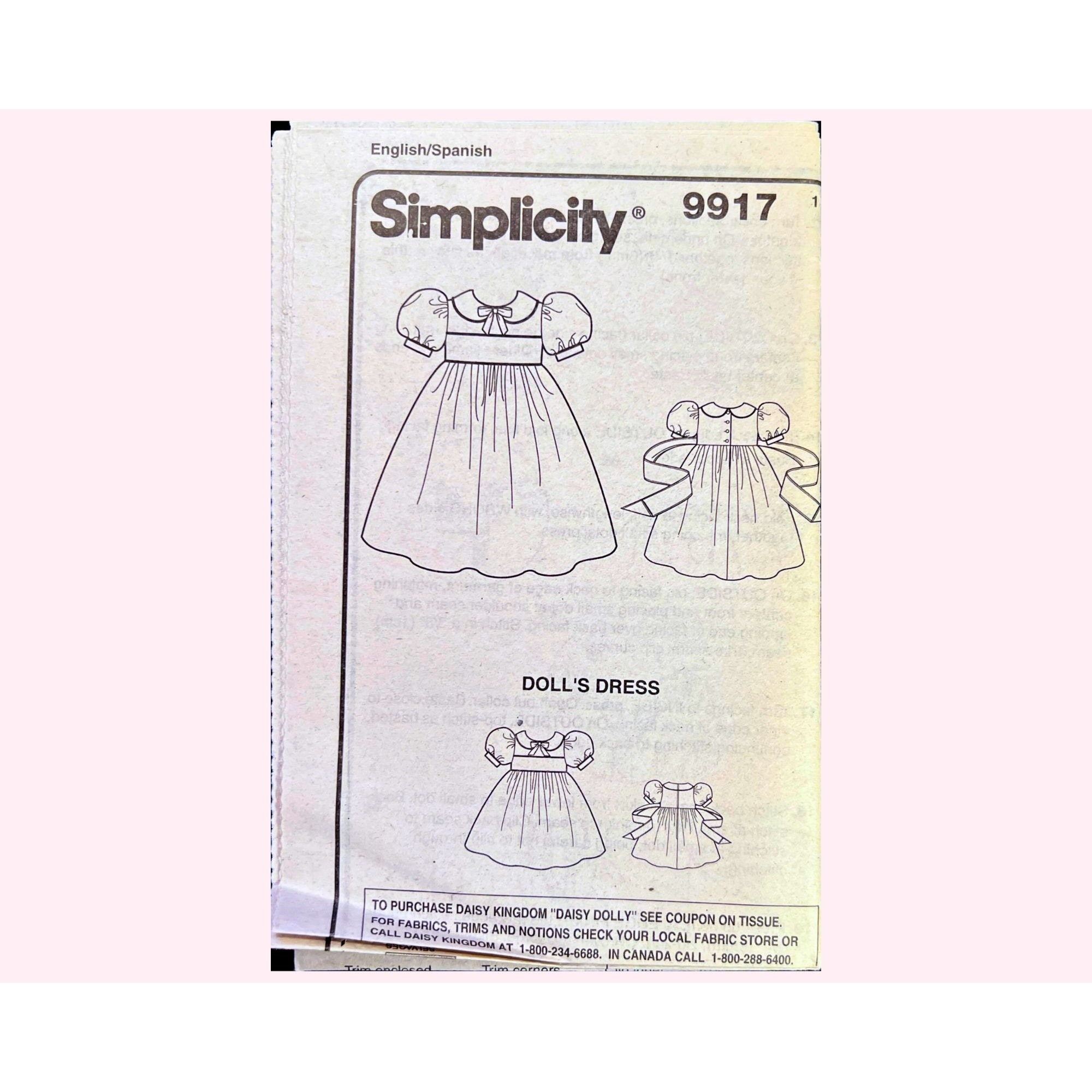 Htt Toddlers' and Child's Dress and Doll Dress for 18