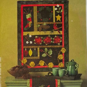 McCall's Crafts M4991 Sewing Pattern – Cheryl Haynes – Wallies Wallpaper Cutouts – Wall Hanging Table Runner