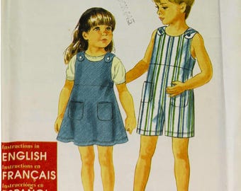 Simplicity 7167 Sewing Pattern – Child’s Jumper & Romper – Vintage Simplicity for Kids Pattern