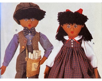 Collectible Decorative Dolls for Sewing Crafting with Butterick Pattern 4117