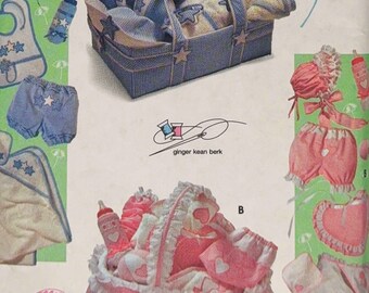 Simplicity 9634 Sewing Pattern – Babies’ Accessories Panties & Hats in 3 Sizes – UNCUT Vintage Pattern