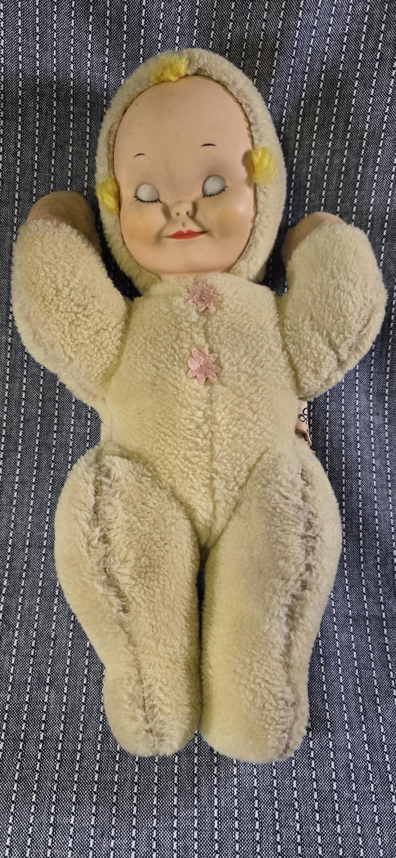 ヴィンテージKnickerbocker ラバーフェイス ドール アメトイ Vintage Knickerbocker Sleepy Head Doll #A51 - Etsy