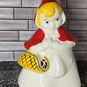 Vintage Little Red Riding Hood Cookie Jar