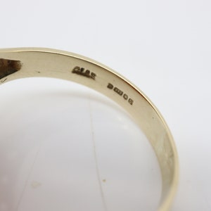 Vintage Carved 9Ct Gold Carnelian Signet Ring, Size EU 20.5 image 10