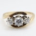 Ladies Classic 9ct Gold CZ Dress Ring main image 1