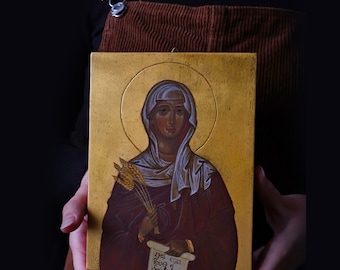 St. Ruth icon, 15x20x2,8 cm, written traditionally
