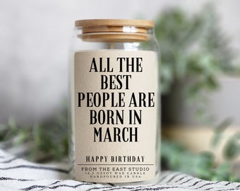 March Birthday Candles, Custom Birthday Day Gifts, Gift For Mom, Customized Candle, Best Friend Birthday Gift, Personalized Birthday Gift