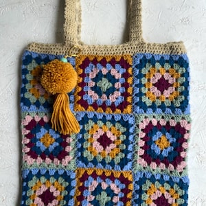 Crochet Bag Pattern, Crochet Tote Pattern, Granny Square Bag Pattern, Crochet Purse Pattern, Granny Square Tote Pattern, Granny Square