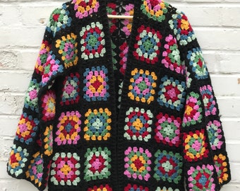 Crochet Granny Square Jacket Cardigan Pattern PDF Digital Instant download