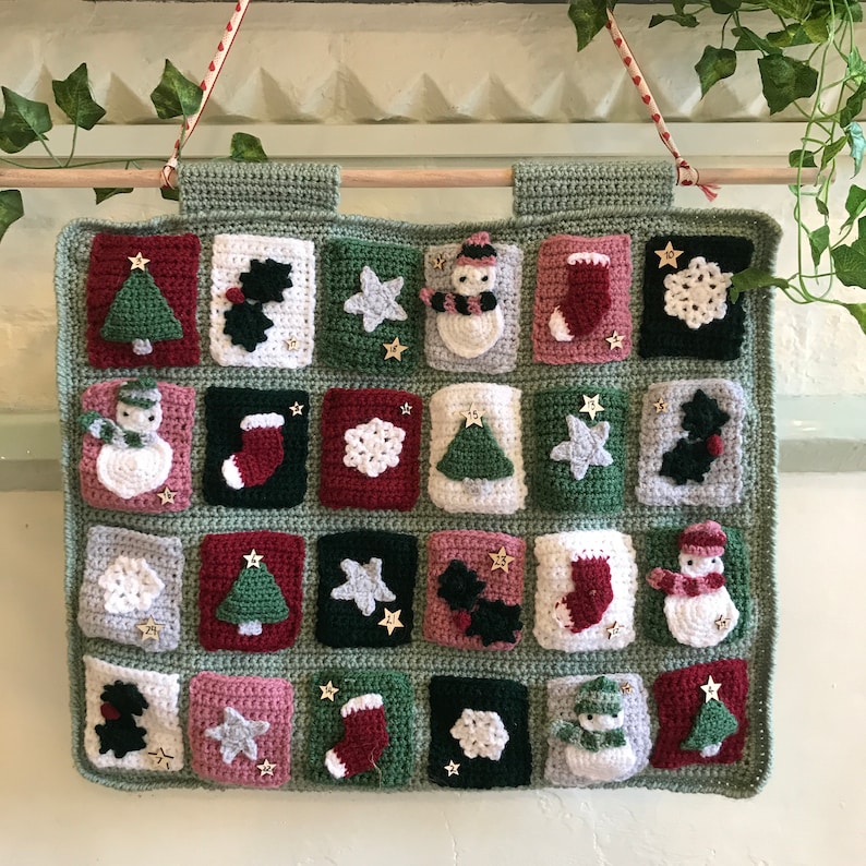 Crochet Christmas, Christmas Crochet, Christmas Crochet Pattern, Christmas Crochet Decoration, Crochet Advent Calendar Pattern image 5