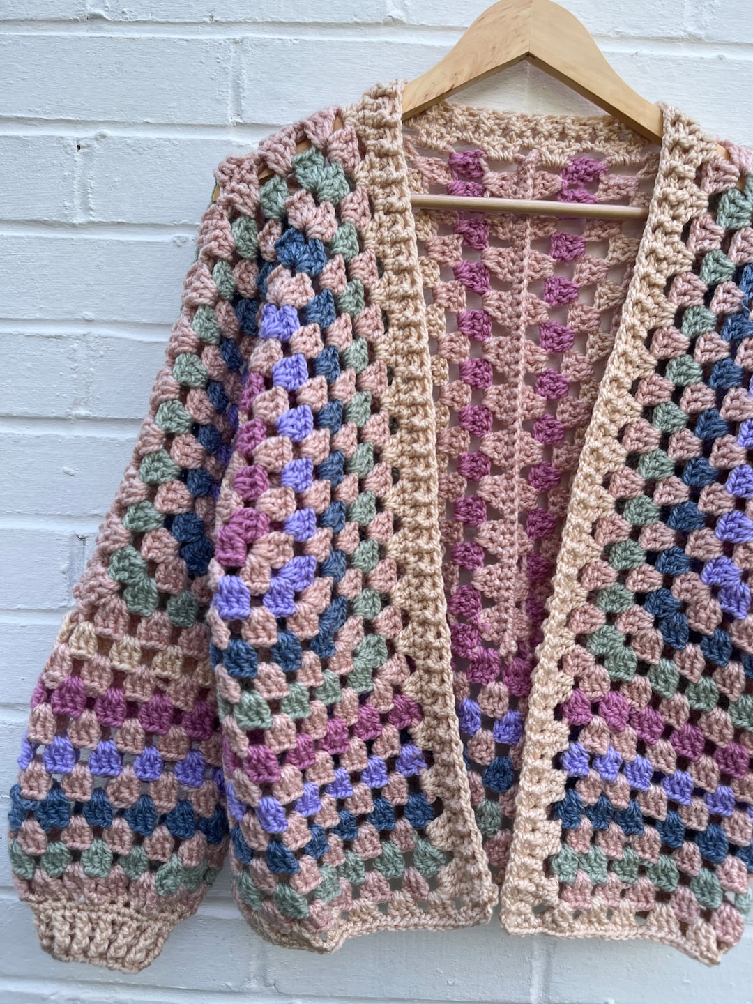 Crochet Zip Up Cardigan 【M】 51ed2+xiRkL._UY350_.jpg