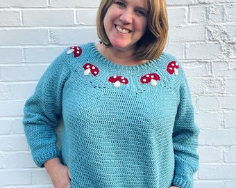 Crochet Jumper Pattern, Granny Square Jumper Pattern, Crochet sweater Pattern, Granny square Sweater Pattern
