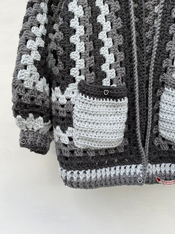 Patron de cardigan de crochet patron de chaqueta de crochet patron de sueter de crochet patron de cardigan cuadrado de la abuela patron de crochet para ninos Etsy Mexico