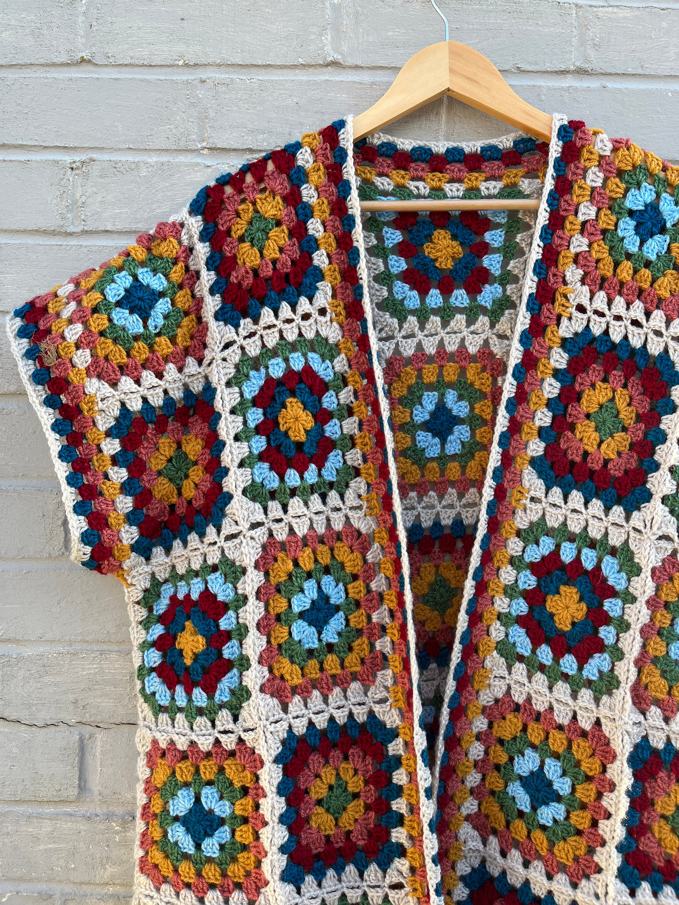 Crochet Jacket Pattern Granny Square Jacket Pattern Crochet Etsy
