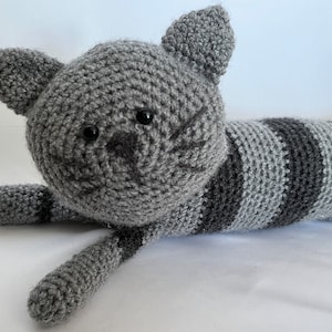 Crochet Cat Pattern, Crochet Draught Excluder, Crochet Cat Draught Excluder Pattern, Crochet Cat Draught Excluder, Amigurumi Cat