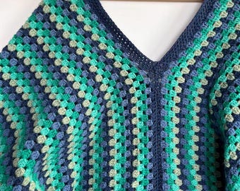 Crochet Jumper Pattern, Crochet Sweater Pattern, Granny Square Jumper Pattern, Granny Square Sweater Pattern, Crochet Top, Crochet Clothing