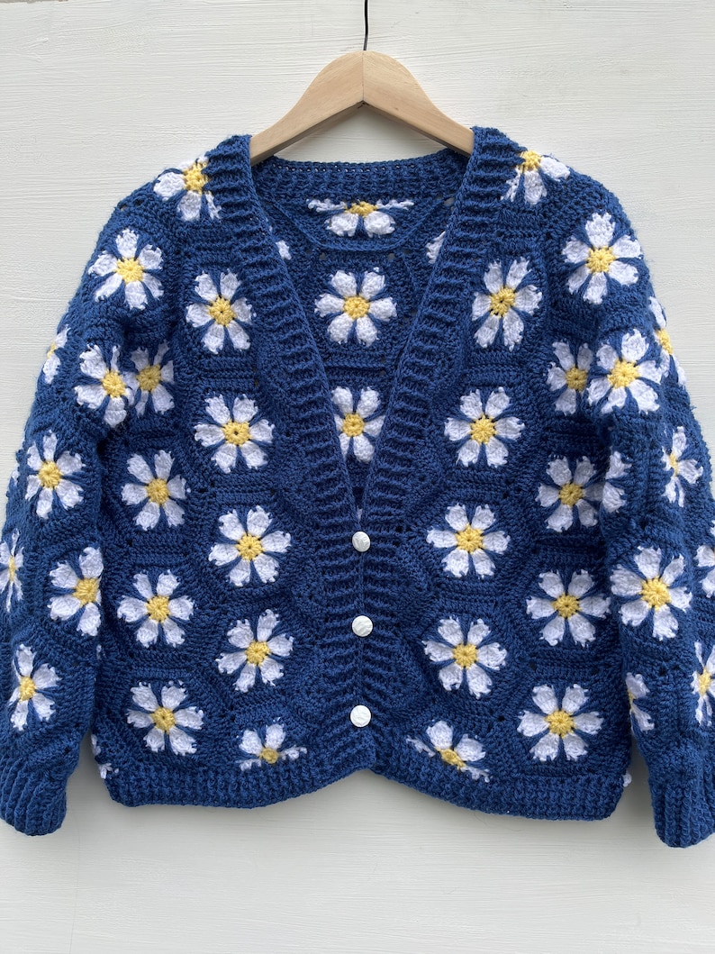 Granny Square Cardigan Crochet Cardigan Women's Crochet Etsy
