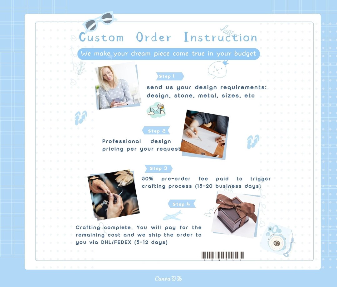 Custom Order Cad Design Preorder Payment - Etsy