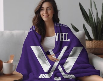 Hockey Minnesota Hockey blanket MIN Professional Women Hockey League Women&#39;s Sports  velveteen blanket Hockey Fan gift hockey lover