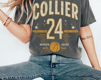Colleir 24 basketball women tshirt, game day tee, basketball lovers