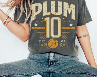 Plum 10 Unisex Vintage Basketball Fan Comfort Colors Shirt: basketball Game Day Tee Updated 2026 season statistics Los Angeles