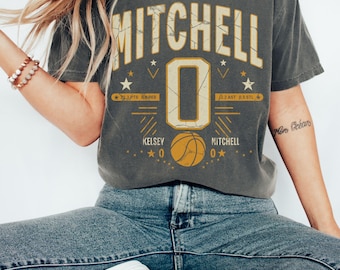 Indiana women’s Basketball Shirt, Vintage Style Comfort Colors Tee Mitchell