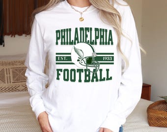 Philadelphia Football Sweatshirt, Vintage Game Day Hoodie, Philly Sports Fan Gift, Retro Football tshirt for Men and Women