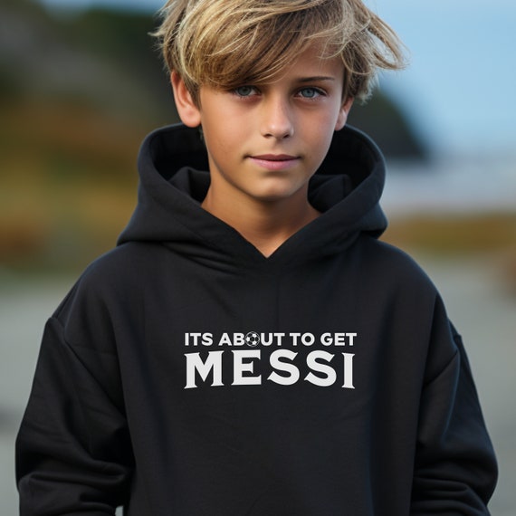 Messi hoodie youth sales