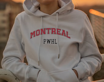 WHL Montreal Hockey hoodie Montreal WHL hoodie Professional Womens Hockey League Women&#39;s Sports Shirt Hockey Mom Tee Hockey Fan WHL Fan
