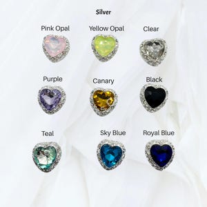 Silver Metal Alloy Heart Bead - 1pc. image 4