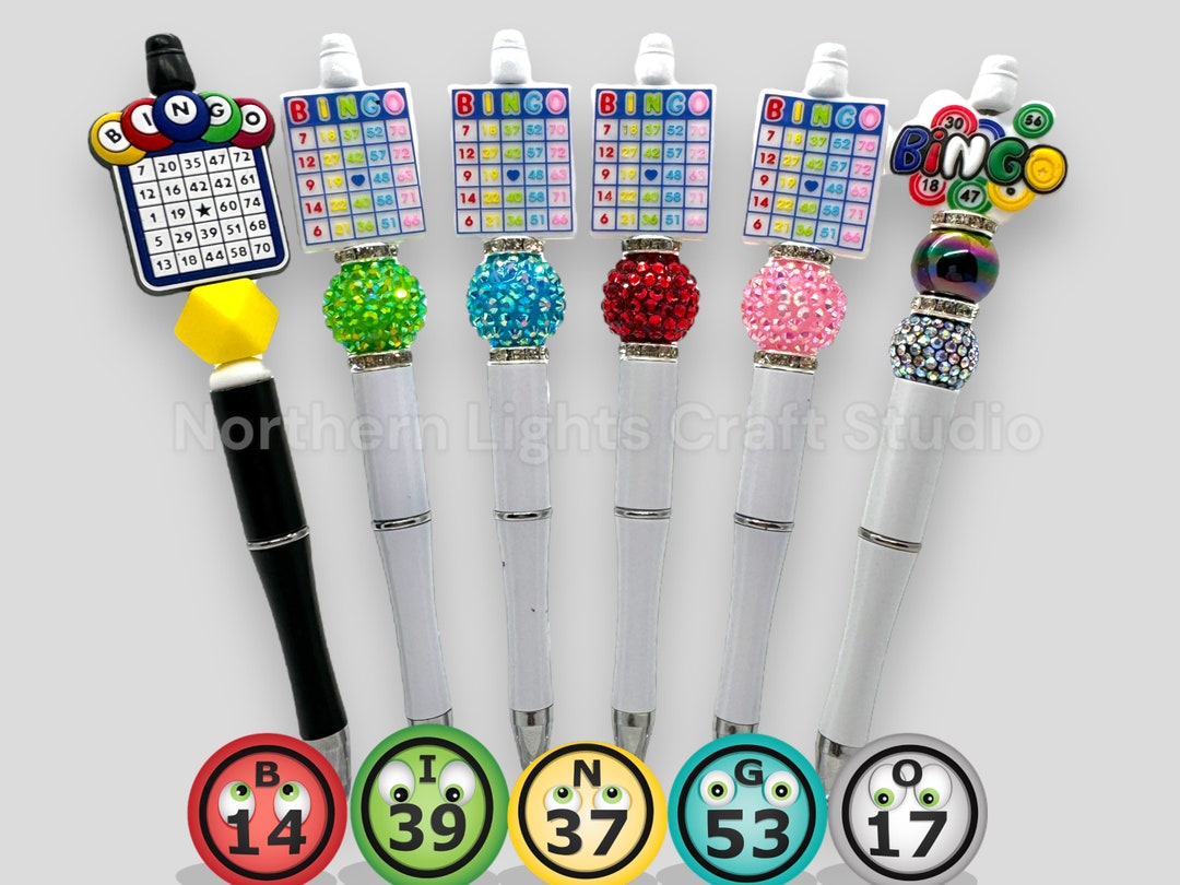 Handmade Bingo Beaded Pen, Bingo Pen, Gifts for Bingo Players, Bingo