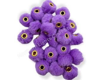 Purple Fuzzy Spacer 30 pc. - 20mm