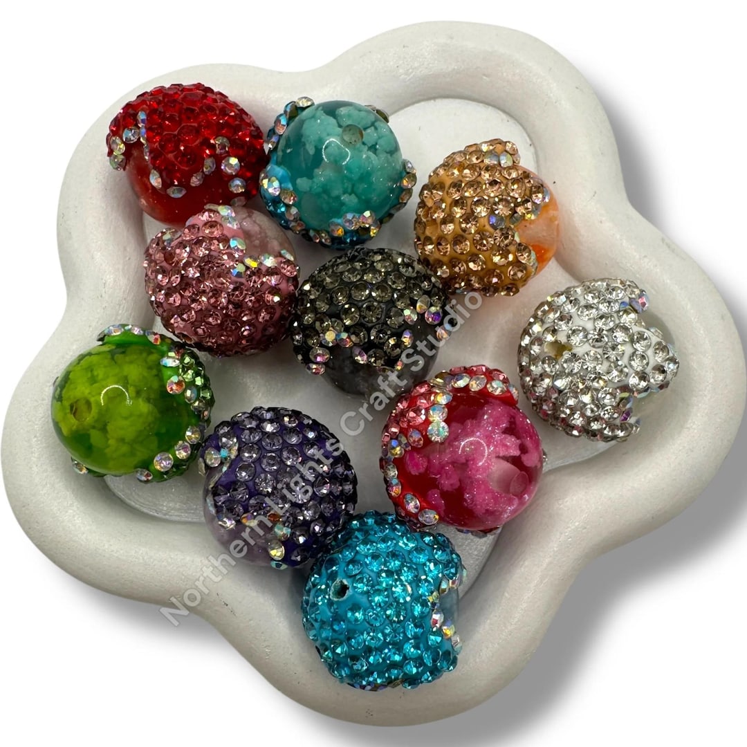 Rhinestone Cloud Drip Beads - Etsy