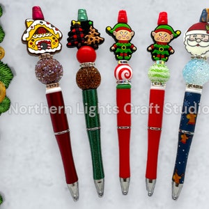 Silicone Beaded Pen, Customized Silicone Pen, Cute Work Pens, Women's Pens,  Gift, Christmas Pen, Beaded Pens, Personalized, Christmas Gift, 