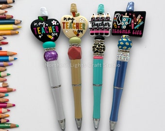 In My Teacher Era Custom Beaded Pen, Teacher Life Bead Pen, Teacher Pen , Cute Teacher Pen, Gift for Teachers