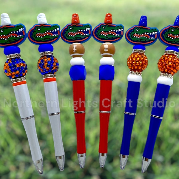 Custom Beaded Florida Alligator Pen