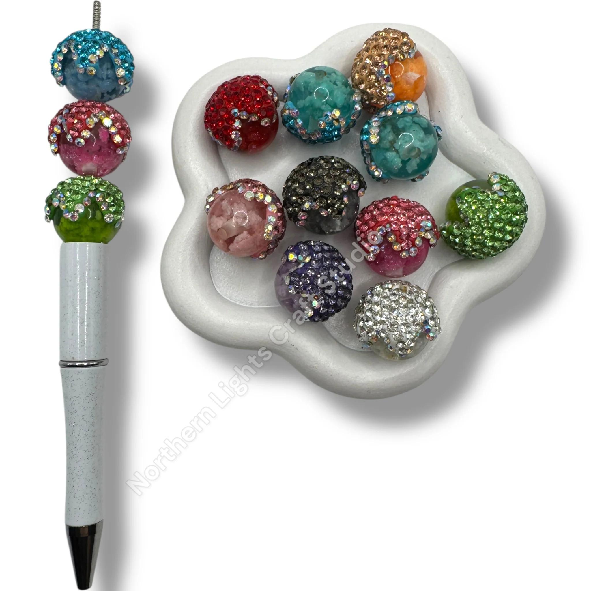 Rhinestone Cloud Drip Beads - Etsy